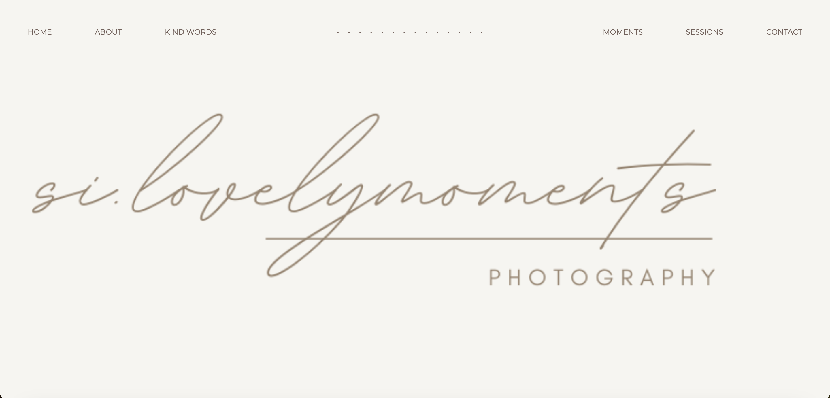 Si.LovelyMoments photography website home page